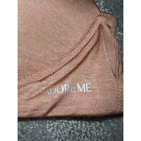 34C Adore Me Bra Wirefree No Wire Wireless Comfort Racerback Pull Over Tan - Picture 5 of 6